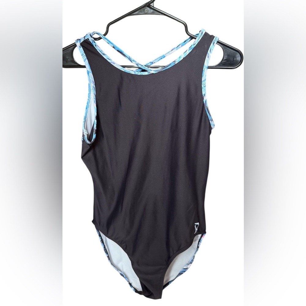 Icy Blue Print Plum Leotard (AXL)